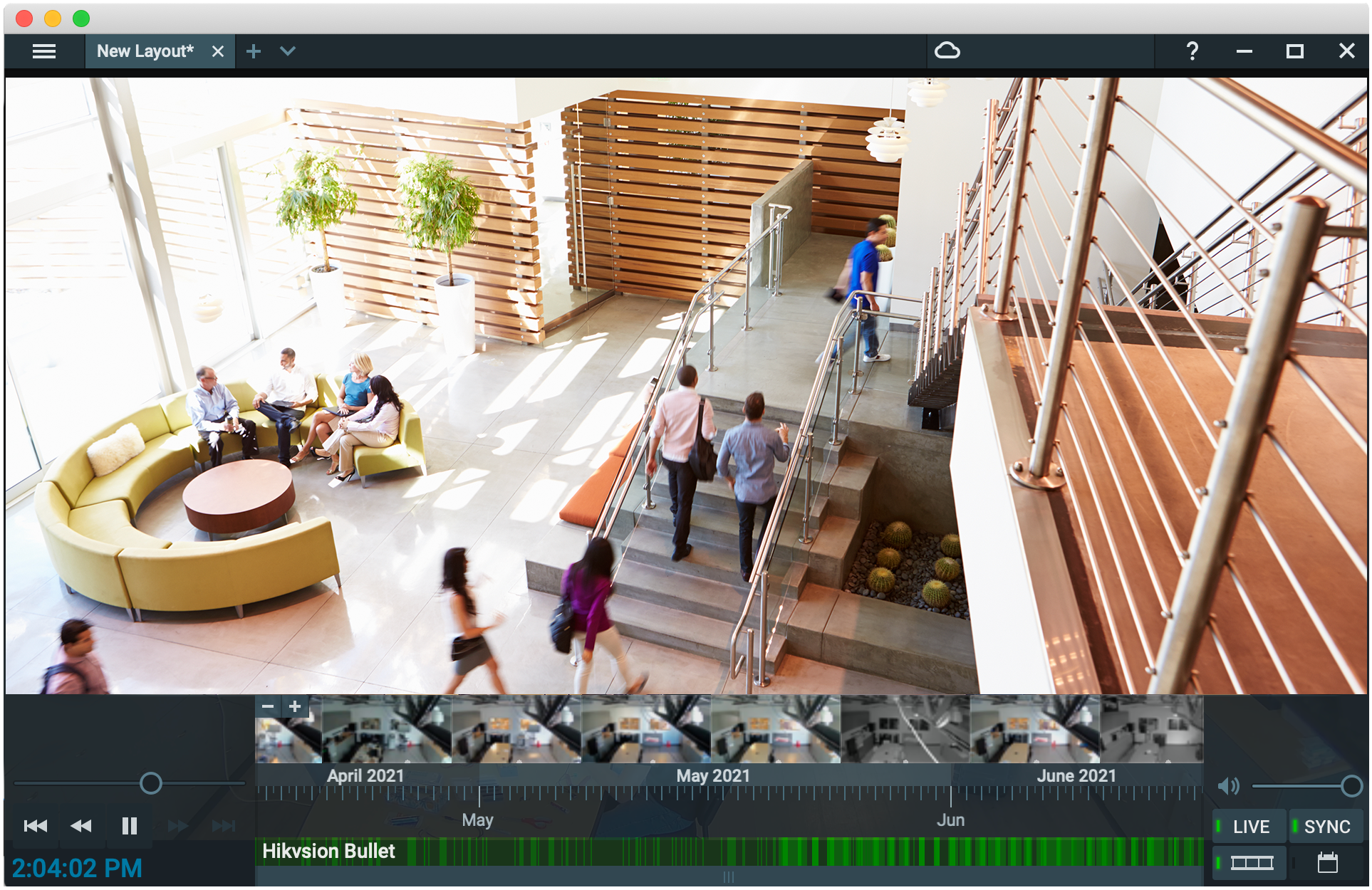 Piko Video Surveillance APP view