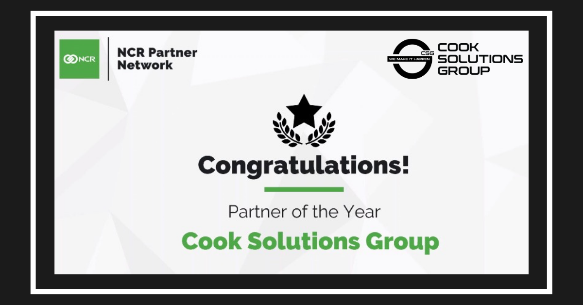 Cook Solutions Group wins NCR Partner of the Year!