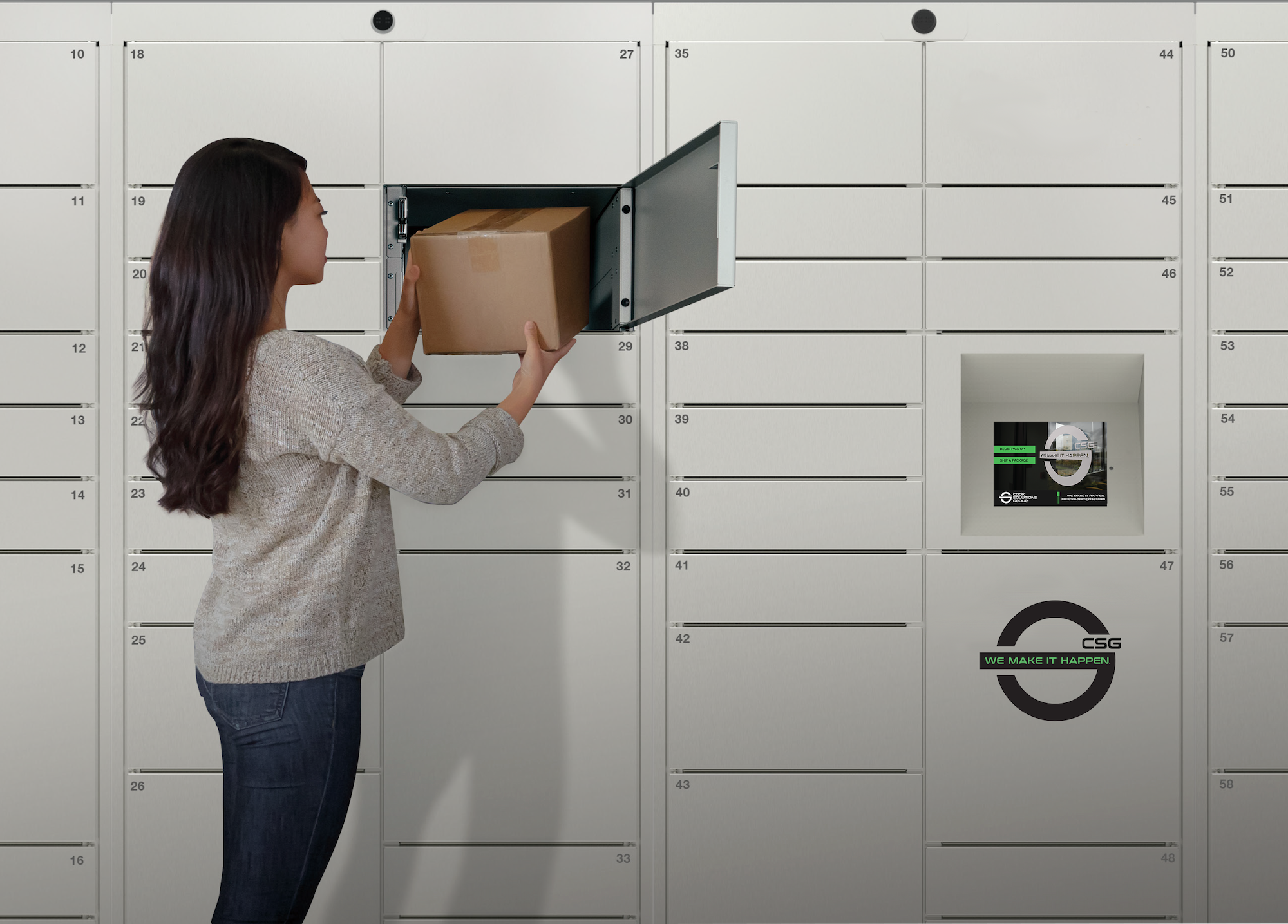 Smart Lockers in action