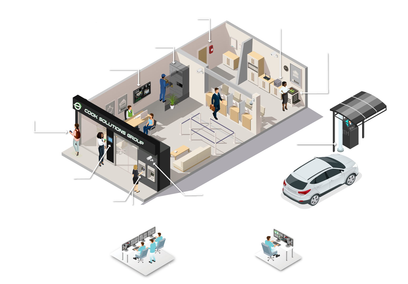 What we do financial banking infographic.